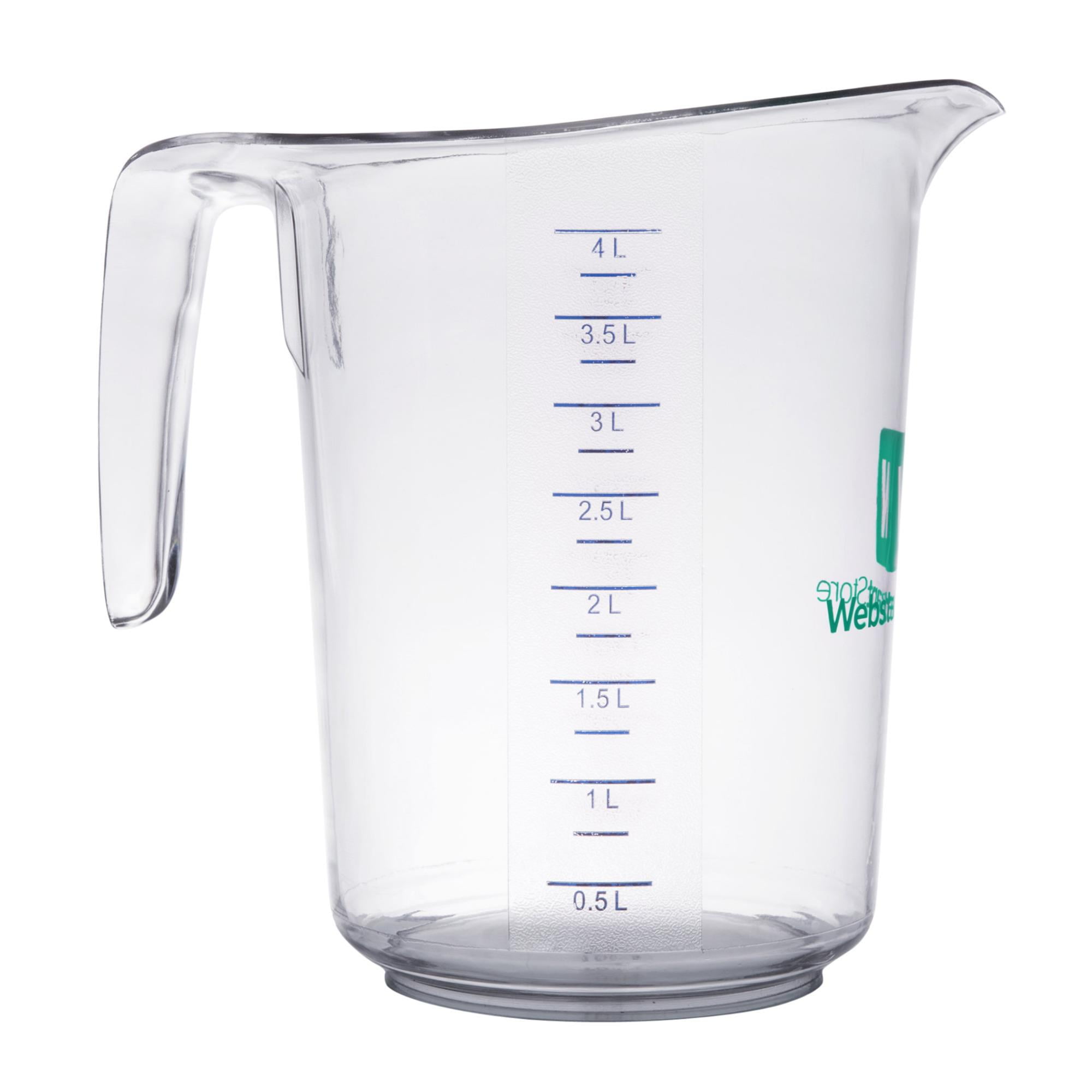 RW Base 1 pt Clear Plastic Measuring Cup - 5 1/4 x 3 3/4 x 5 - 10 count  box