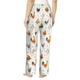 thumbnail image 3 of Uemuo Funny Chicken Pattern Women's Wide Leg Palazzo Lounge Pants with Pockets Light Weight Loose Comfy Casual Pajama Pants-X-Large, 3 of 9