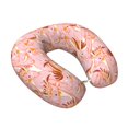 thumbnail image 2 of KLL Pink Cockatoo Birds Pattern Memory Foam Cervical Neck Pillow Versatile U-Shaped Pillows for Home/Office/Camping/Travelling/Soft Washable Cover, 2 of 8