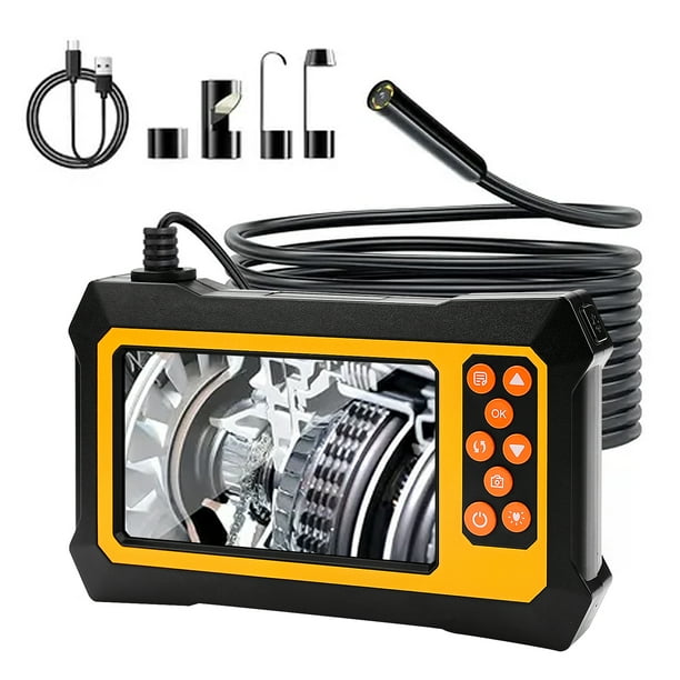 Cámara endoscópica industrial con pantalla LCD de 4,3 pulgadas, boroscopio HD 1080P, cámara de inspección impermeable IP67