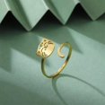 thumbnail image 5 of Cute Smile Cat Animal Open Statement Ring Stainless Stee Adjustable Expandable Wrap Kitty Knuckle Band Chic Rings Stacking Comfort Fit Finger Band Fashion Aesthetic Jewelry for Daughter Niece, 5 of 6