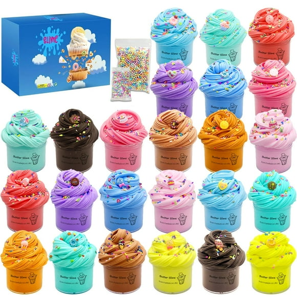 Slime Kit HPLTLKY Butter Slime para macarrones, paquete de 24 unidades