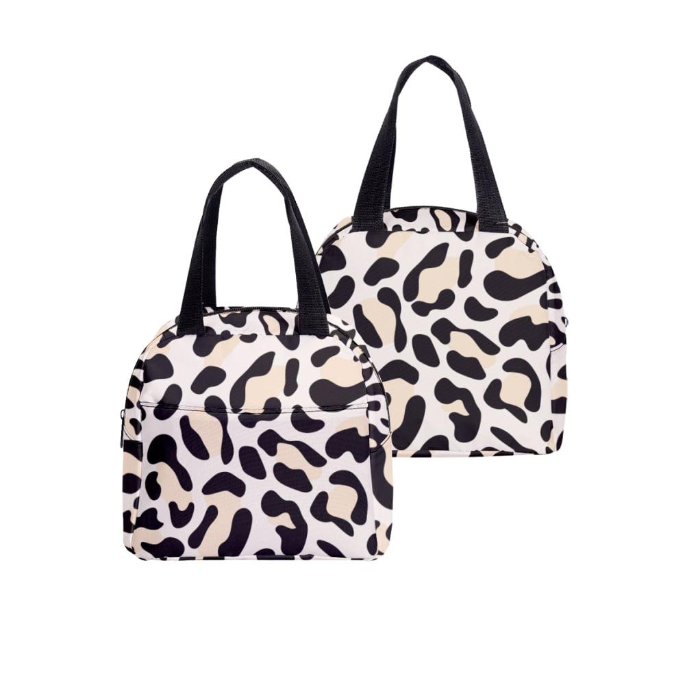 Leopard Print Lunch Bag Leopard Tote Bag Insulated Lunch Bag for Women