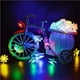 thumbnail image 3 of Bewildely Luces solares para exteriores 50 LED Multicolor a prueba de agua 8 modos de iluminación Luces de hadas para el jardín del hogar Kits de decoración para fiestas Bewildely HA035625-00, 3 of 6