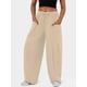 thumbnail image 4 of Pantalones Bombachos Holgados de para Mujer, Pantalones Casuales de Verano con Cordón, Ropa de Viaje con Bolsillos 2025 Albaricoque M, 4 of 7