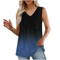 thumbnail image 2 of Giftesty Tank Tops for Women Fashion Women's Spring/Summer Solid Color Casual V-Neck Sleeveless Top Tank Top, 2 of 6