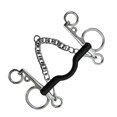 thumbnail image 3 of Guardoinrt Horse Bit W/Curb Hooks Chain Harness for Equipment Equestrian Training Style A 1Set, 3 of 6