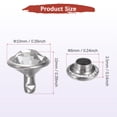 thumbnail image 3 of Uxcell Clear Rhinestone Rivets 0.39 inch 50 Pcs Crystal Rivets Use for DIY Craft Transparent Studs for Clothing, 3 of 7
