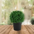thumbnail image 2 of Northlight 9.5" Artificial Boxwood Ball Topiary in Round Pot, Unlit, 2 of 5