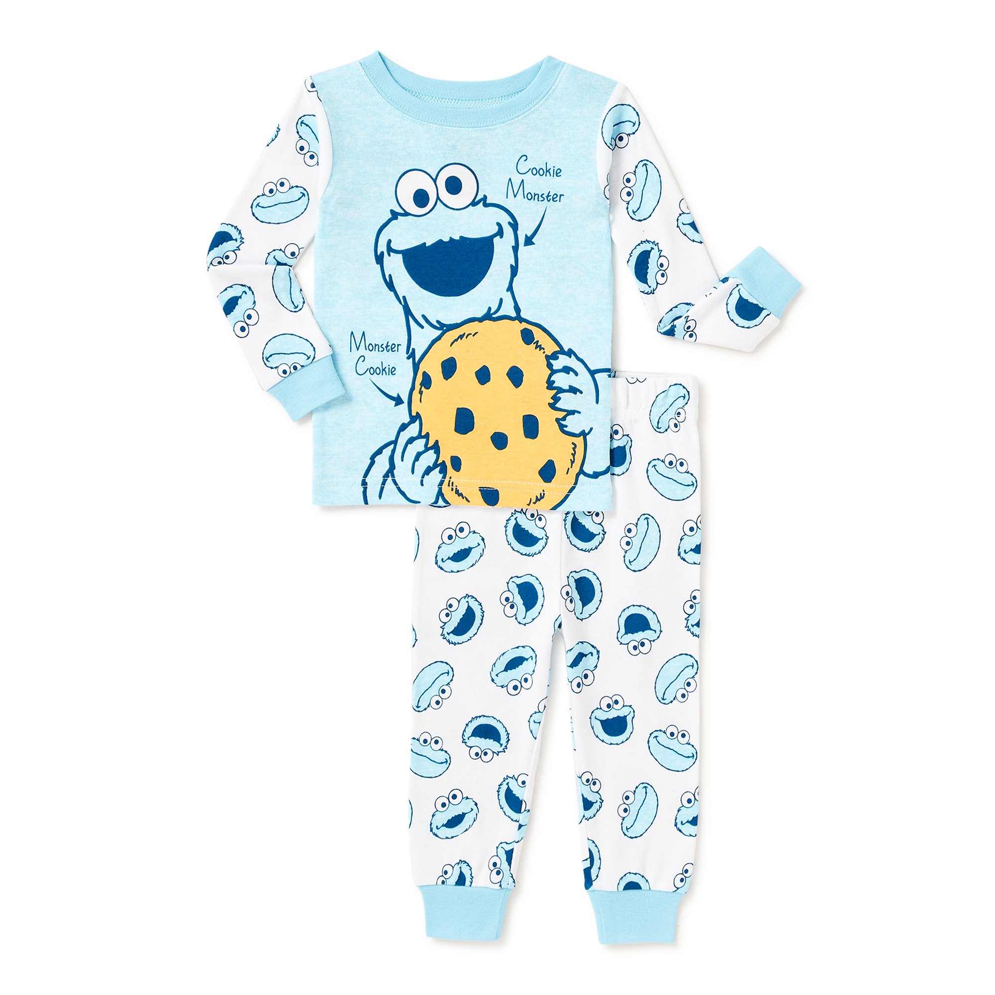 Sesame Street Baby Boy Cotton Sleepwear, Sizes 9M-24M