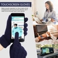 thumbnail image 3 of FZ FANTASTIC ZONE Womens Winter Warm Touch Screen Gloves Elastic Cuff Thermal Knit Gloves for Women Cold Weather Gifts, Navyblue, 3 of 6