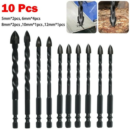 

Cross Tile Drill Bit Alloy Triangle Drill Hole Opener for Metal Wood Drilling