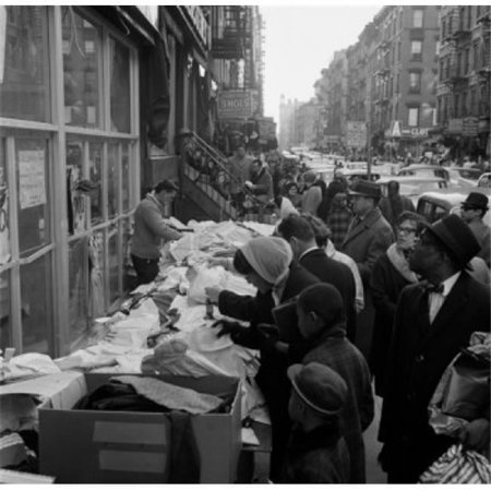 USA New York State New York City Lower Manhattan Street Market Poster Print - 18 x 24 in.