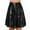 X-288Black, variant on YMNXA Womens Skirt High Waist Solid Color Pleated Sequins Stylish Comfortable Knee Length Skirt For Party Black L