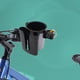 thumbnail image 5 of Vaso universal 2 en 1 y portaobjetos para bicicleta, carrito, silla de ruedas - abrazadera ajustable, giro de 360°, encaja en manubrios de 0,55"-1,7", negro/gris/marrón, 5 of 6