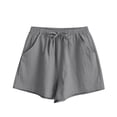 thumbnail image 5 of DeHolifer Womens Sweat Shorts Summer Workout Running Casual Soft High Waist Drawstring Lounge Shorts with Pockets Gray L, 5 of 5