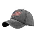 thumbnail image 2 of Lroveb Independence Day Baseball Caps Women Men American Flag Graphic Casquette Embroidery Sun Hat Trucker Hip Hop Hat, 2 of 4