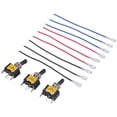 thumbnail image 1 of 3PCS ON Off Rocker Lighted Toggle Switch 30A 12V DC SPST 2 Position 3 Pin Blue LED Light Wired for Car Boat Automotive, 1 of 9
