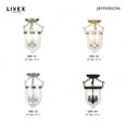 thumbnail image 6 of Livex Lighting Jefferson Ceiling Mount in Polished Brass, 6 of 8