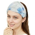 thumbnail image 4 of Unique Bargains 1 Pc Headband Ditsy Floral Lace Wide Hairband for Women Blue, Purple, 4 of 5