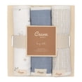 thumbnail image 5 of Crane Baby Muslin Baby Burp Cloths, Lightweight Absorbent Burp Cloth, Sea Life Jellyfish, Set of 3, 7” x 20”, Newborn Baby Essentials, Burp Cloths Baby Boy, Burp Cloths Baby Girl, Newborn Essentials, 5 of 7