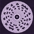 thumbnail image 1 of Ahgly Company Tapis d'Intérieur Lavable à la Machine, Carré, Transitionnel, Rose Blush, Tapis de Zone, 4 Pieds Carré, 1 of 7