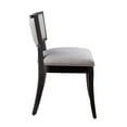 thumbnail image 4 of Side Dining Chair, Set of 2, Light Grey Gray, Fabric, Kitchen Cafe Bistro Hospitality Restaurant, Modern Contemporary HB33425, 4 of 8