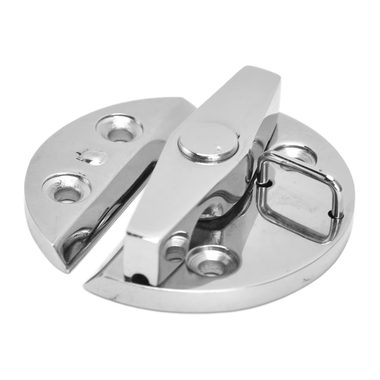 2-Pack 316 Stainless Steel Boat Hatch Hinges With Adjustable Latch - Marine Grade