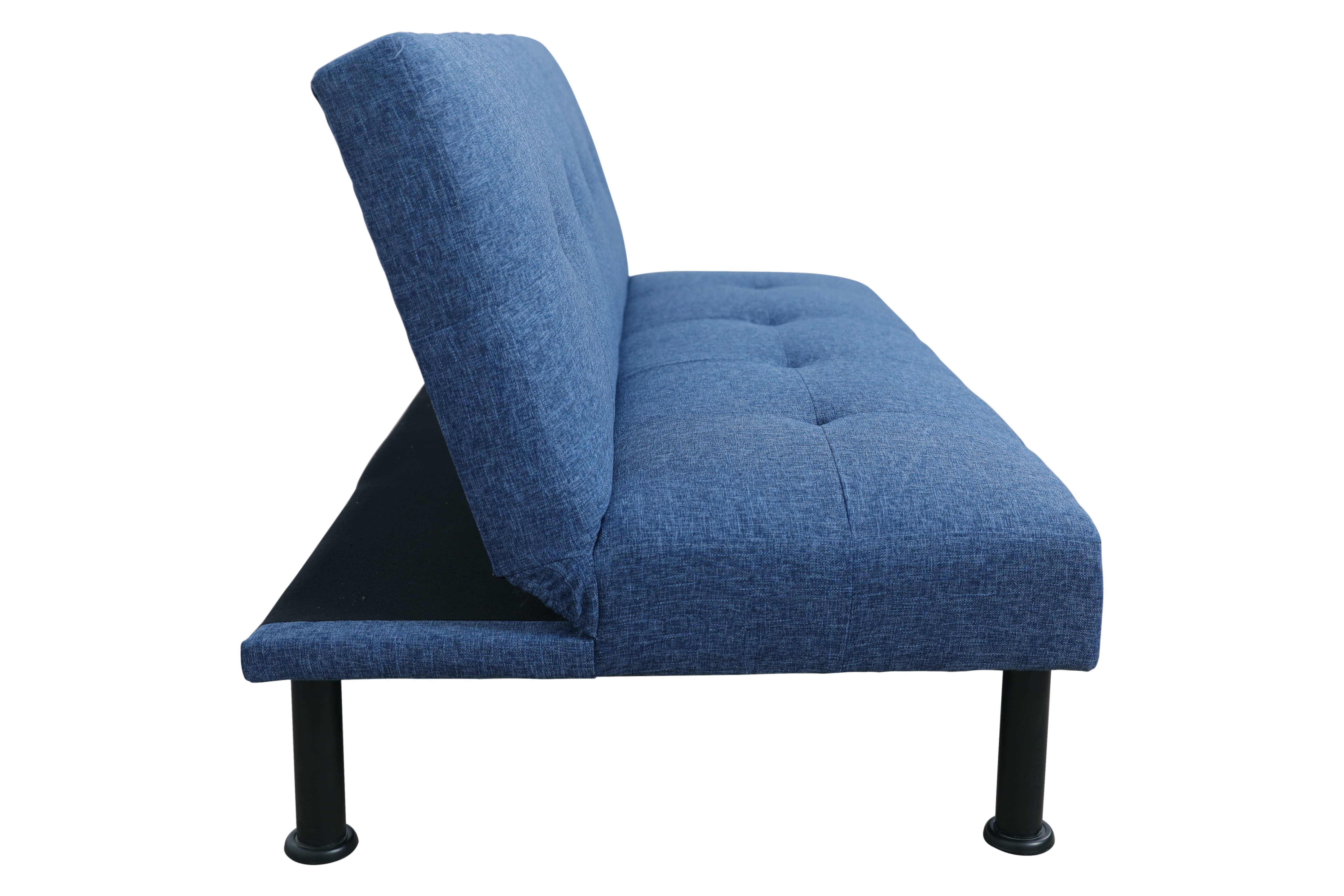Convertible Grey Linen Sofabed for Living Room - Space - Saving Multifunctional Furniture