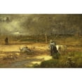 thumbnail image 2 of George Inness 18x13 Gold Ornate Wood Frame and Double Matted Museum Art Print Titled - Homeward, 2 of 4