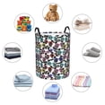 thumbnail image 4 of Balery Panda And Glasses Cesta de ropa redonda con asas, impermeable, independiente, para ropa, juguetes, dormitorio y familia-Small, 4 of 6