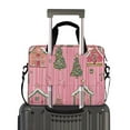 thumbnail image 2 of FORMRS 16" Laptop Bag Carrying Sleeve Case with Handle Travel Shoulder Briefcase, Pink Gingerbread House, 2 of 8