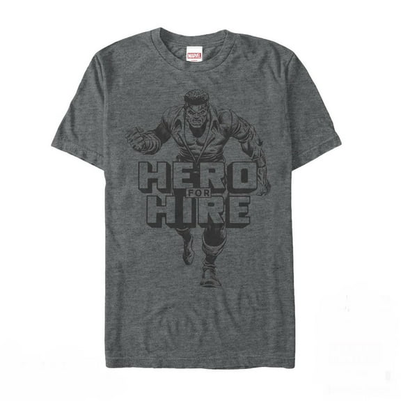 Men's Marvel Luke Cage Grayscale Graphic Tee Charcoal Heather X Large