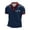 1#Navy580, variant on Men's Graphic Polo Shirt Contrast Trim Sport Inspired Soccer Lion Print Tshirt