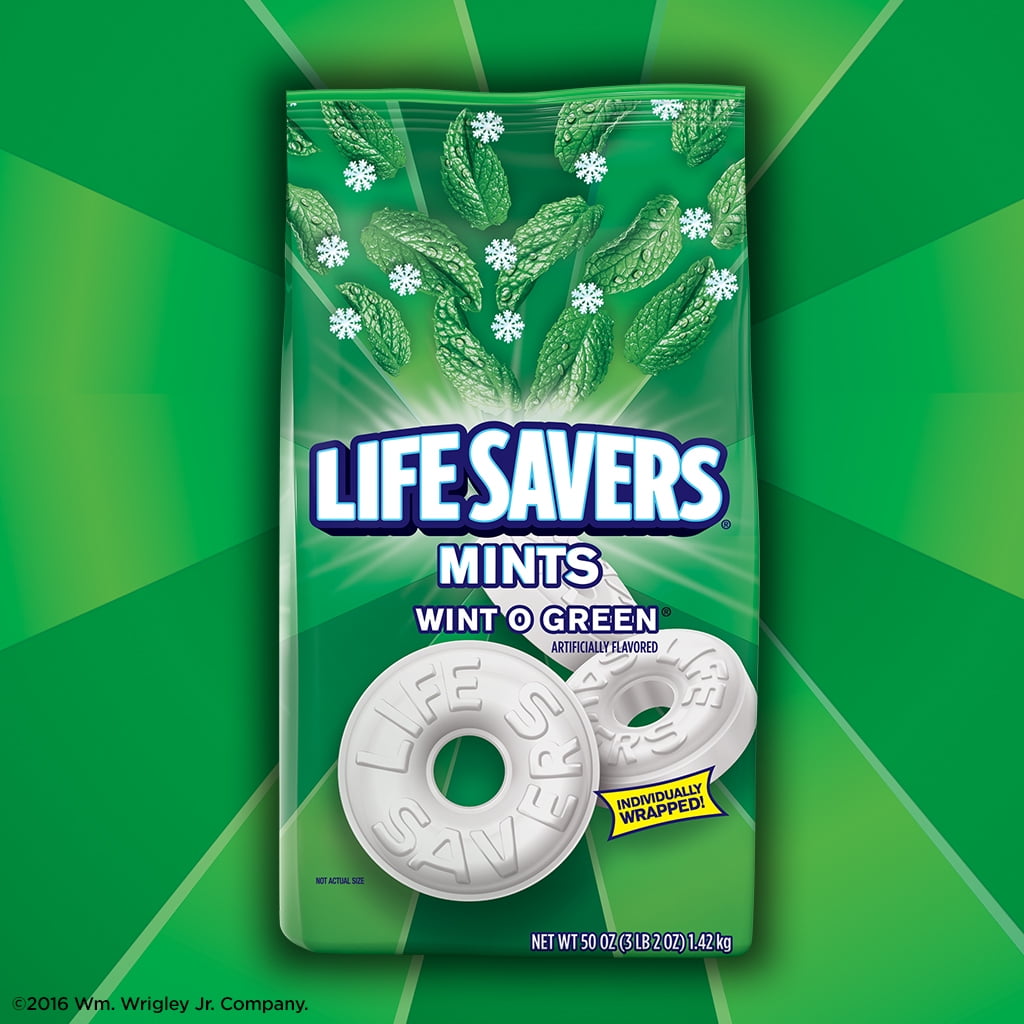 LIFE SAVERS Mints Wint-O-Green Hard Candy, 41 Ounce Party Size Bag
