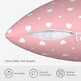 thumbnail image 5 of ZICANCN Pink Heart Background Throw Pillow Covers, Bed Couch Sofa Knit Decorative Pillow Covers for Living Room Farmhouse, 22"x22", 5 of 8