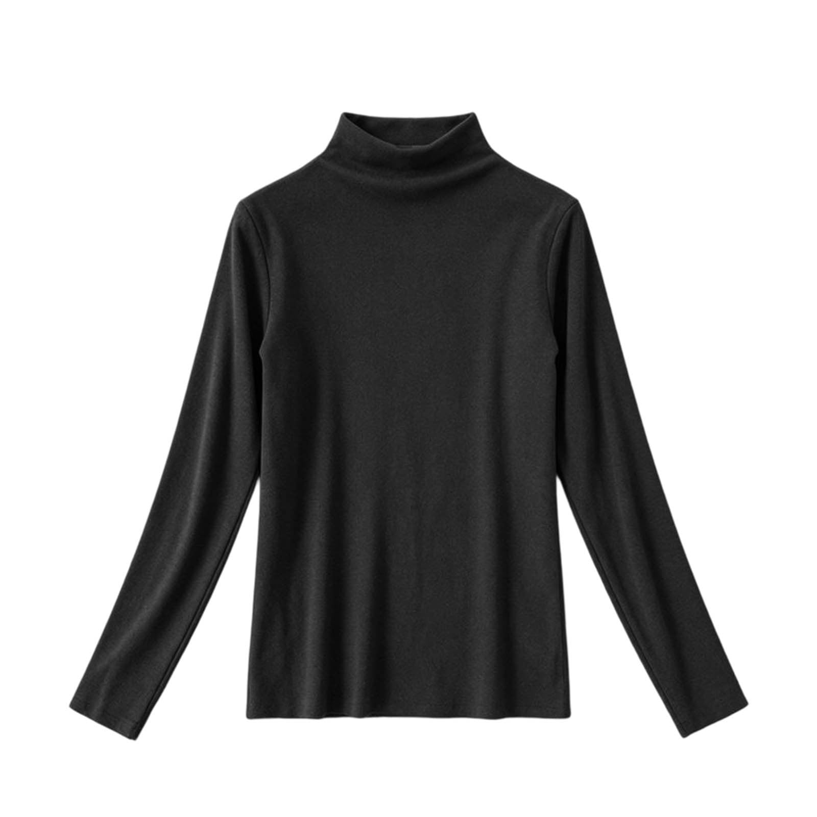 WRKEKC Sweaters for Girls Half High Neck Long Sleeve Base Layer with Heat Retention Technology Soft and Stretchy for 2-13 Years