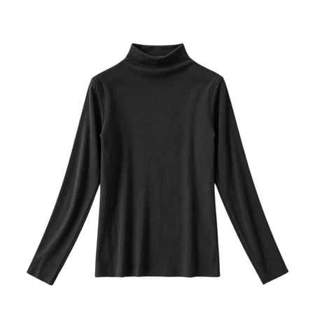 LIaqionyy Kids Girls Turtleneck Long Sleeve Shirts Slim Lightweight Base Layer Casual Mock Neck Tops Winter Undershirt
