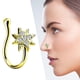 thumbnail image 5 of de cristal falso 18G Clip no perforado en s de oro Zulema piercings en la nariz, 5 of 8