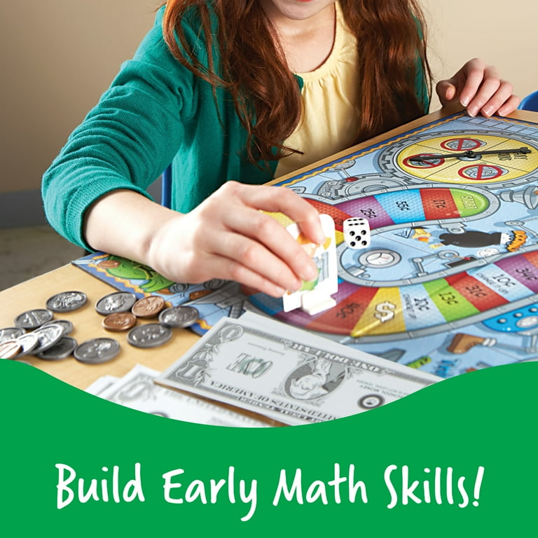Learning Resources Little Banker | Gioco Educativo Per Imparare Le Monete E Addizioni | Set Da 51 Pezzi Per Bambini | Consapevolezza Finanziaria