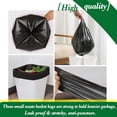 thumbnail image 4 of RYTHGF-2 Gallon 200 pcs Small Black Trash Bags(Fit1.8-2 Gal), Strong 1.8 Gallon Garbage Bags, Bathroom Trash Can Bin Liners, Mini Plastic Bags for Office,Waste Basket Liner,Fit 6,7,8 Liters-Black, 4 of 4
