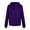 Purple, variant on Fesfesfes Hooded Tops for Mens Solid Color Sweater Pullover Hooded Casual Jacket On Sale