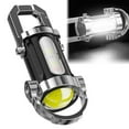 thumbnail image 2 of Mini LED COB Flashlight USB Rechargeable Torch Keych Hot ain Portable Lamp, 2 of 5