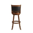 thumbnail image 2 of Boraam Augusta Extra Tall Swivel Wood Kitchen Bar Stool - Cherry Finish, 2 of 5