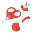 thumbnail image 3 of Unique Bargains 1 Pc Portable Short Handle Nail Scissors Toenail Clippers for Child 3.15"x2.24"x0.39" Red, 3 of 6
