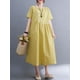 thumbnail image 4 of Vestido holgado de mujer con bolsillos, manga corta, vestido informal de fiesta, 4 of 8