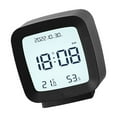 thumbnail image 3 of Reloj despertador digital LED para niños, con pantalla de temperatura y humedad, color negro, 3 of 12