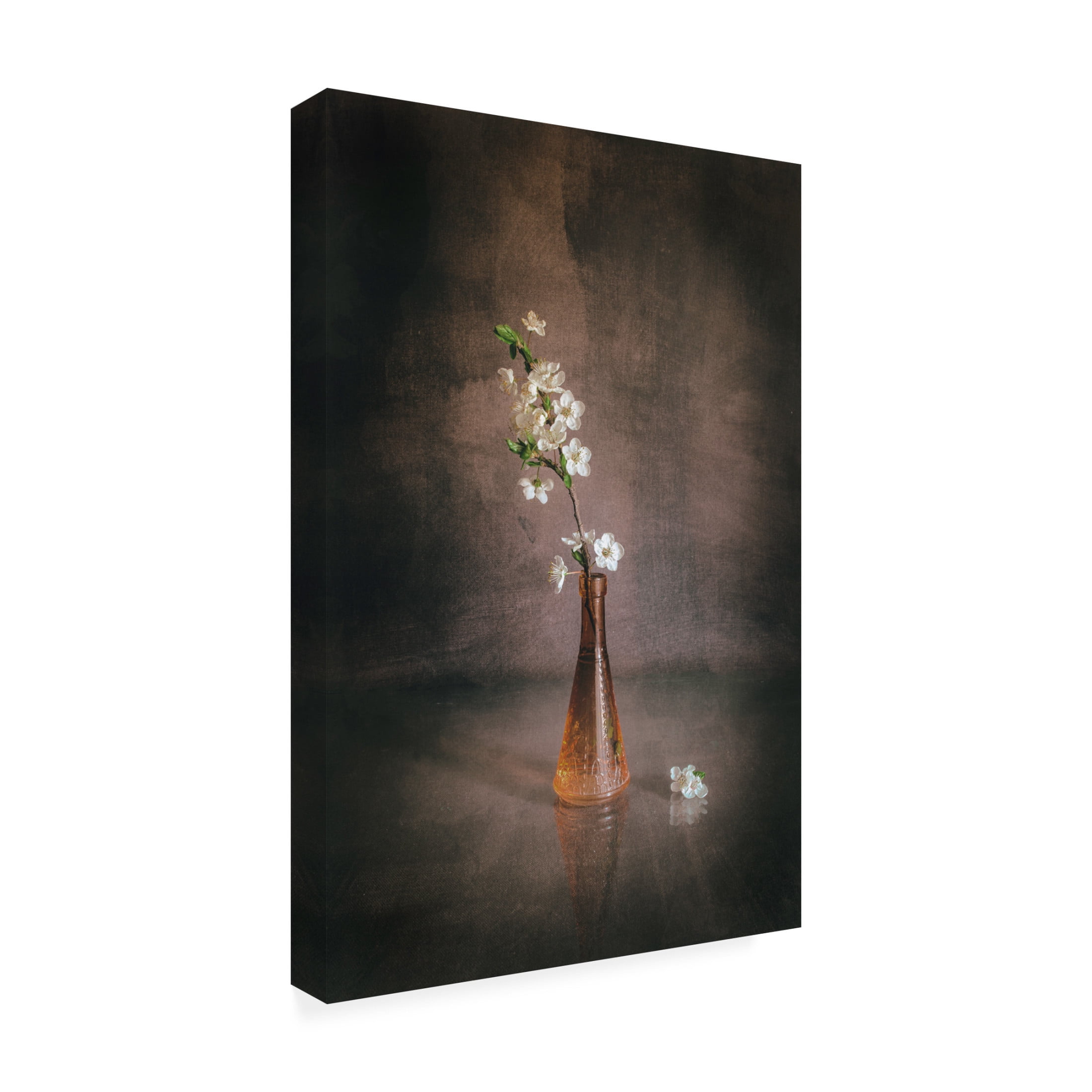 Canvas Wall Art - Cicek Kiral 'Spring Flowers' Wall Art for Living Room, Bedroom, or Office Décor by Trademark Fine Art - 12 x 19 Inches