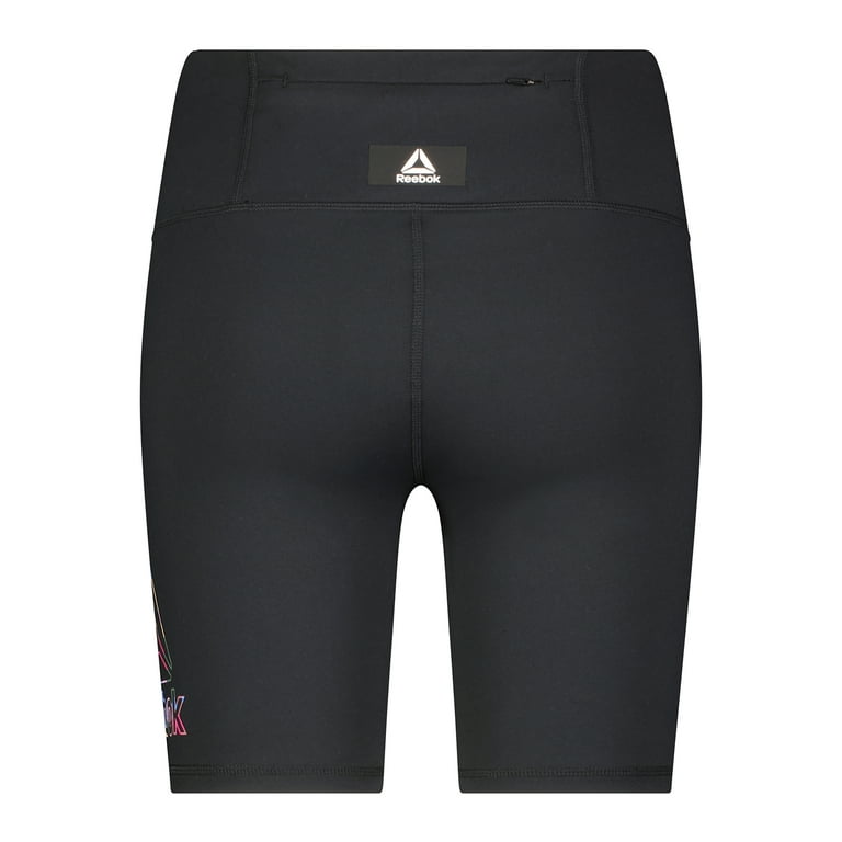 Reebok Women s Activate High Rise Bike Short with Back Pocket Sizes XS XXXL