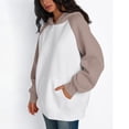 thumbnail image 5 of Dpytoraw Women's Oversized Hoodie, Fleece Pullover Sweatshirt for Fall Fashion Beige XXL, 5 of 7